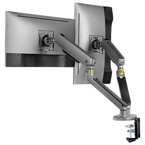 Twisted Minds Identity Premium Dual-Monitor Gaming Monitor Arms with RGB Lighting TM-54-C012-G