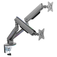 Twisted Minds Identity Premium Dual-Monitor Gaming Monitor Arms with RGB Lighting TM-54-C012-G