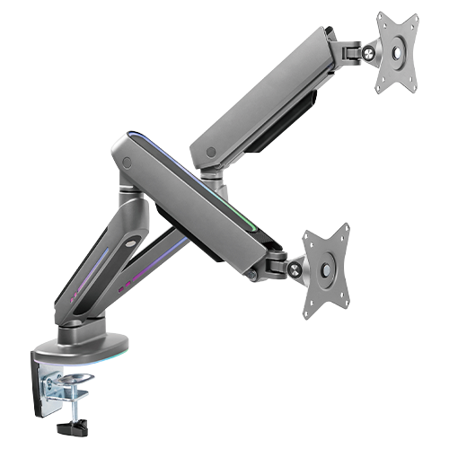 Twisted Minds Identity Premium Dual-Monitor Gaming Monitor Arms with RGB Lighting TM-54-C012-G