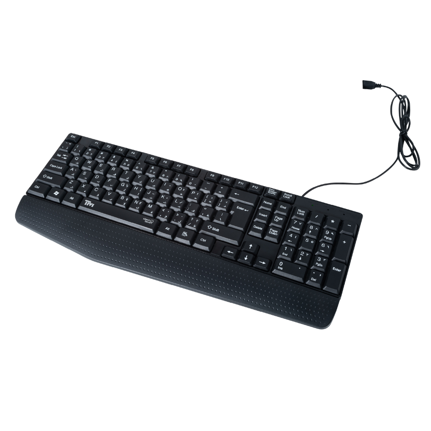 Twisted Minds K12 Kavara Series 2in1 Combo Wired Mode Lightweight - Black - (English / Arabic) Layout