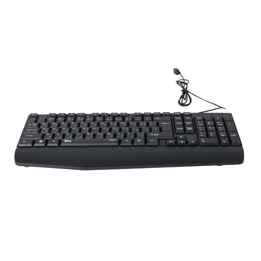 Twisted Minds K12 Kavara Series 2in1 Combo Wired Mode Lightweight - Black - (English / Arabic) Layout
