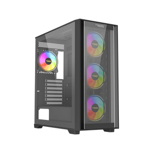 Twisted Minds Storm Rider - 04 Mid Tower Gaming Case - Black - TM-CT200-B