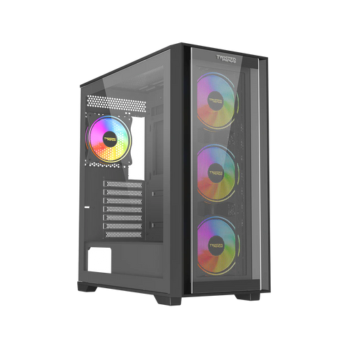 Twisted Minds Storm Rider - 04 Mid Tower Gaming Case - Black - TM-CT200-B