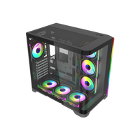 FLUXTwisted Minds FLUX Gaming Case Mid Tower Black– TM-FLUX-B