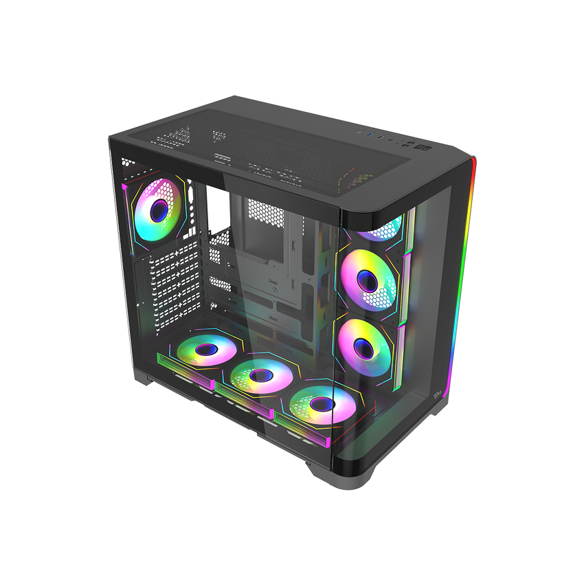 FLUXTwisted Minds FLUX Gaming Case Mid Tower Black– TM-FLUX-B