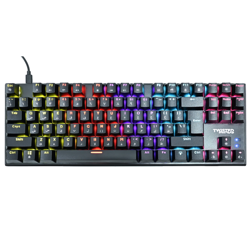 Twisted Minds 4-in-1 Gaming Bundle - Wired Keyboard, DPI Adjustable Mouse, Rainbow Static Headset & Mouse Pad - TM-FUSION-XI