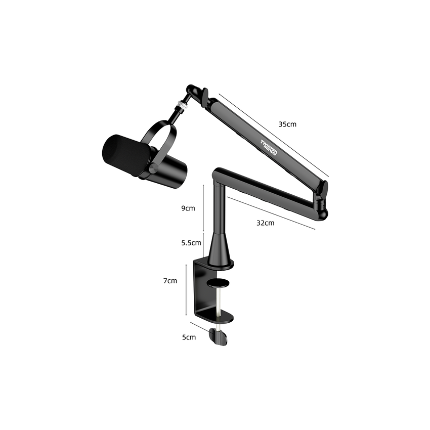 Twisted Minds Flex Series Standard pole Micphone Arms- TM-FX01-HP