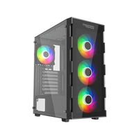 Twisted Minds Titan Glass Mid Tower Gaming Case - Black - TM-GM-III-B