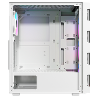 Twisted Minds Titan Glass Mid Tower Gaming Case - White  TM-GM-III-W