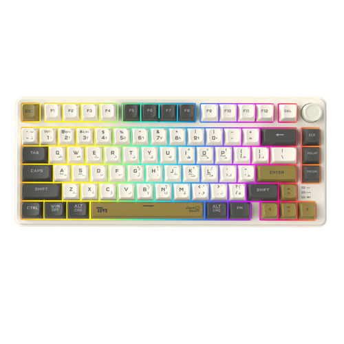 Twisted Minds TM-MK75-WLPRO Imperium Pro Series 75% Compact Size 80 Keys Wired Membrane Keyboard - (English / Arabic) Layout - TM-MK75-WLPRO