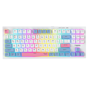 Twisted Minds TM-MK75-WL Spectrum Pro Series 75% Compact Size 87 keys Wireless Membrane Keyboard - (English / Arabic) Layout - TM-MK75-WL