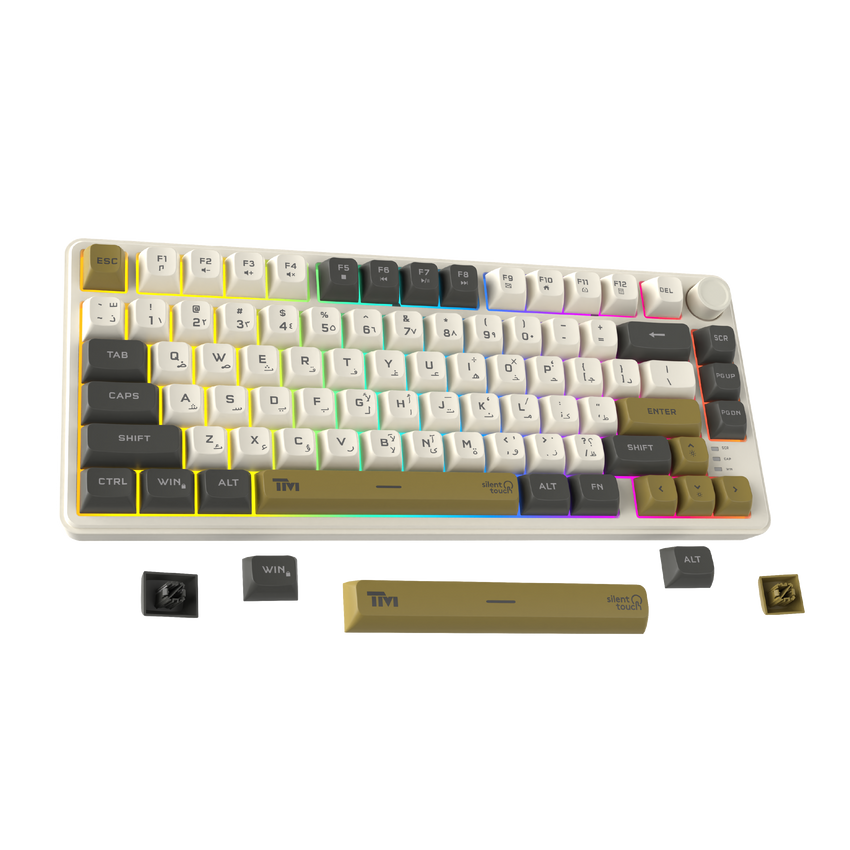 Twisted Minds Imperium Pro Series TM-MK75-WPRO 75% Compact Size 80 Keys Wired  Membrane Keyboard - (English / Arabic) Layout