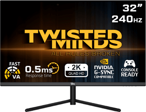 Twisted Minds 32" QHD, 240Hz, VA, 0.5, HDMI2.1 Gaming Monitor - TM32QHD240VA