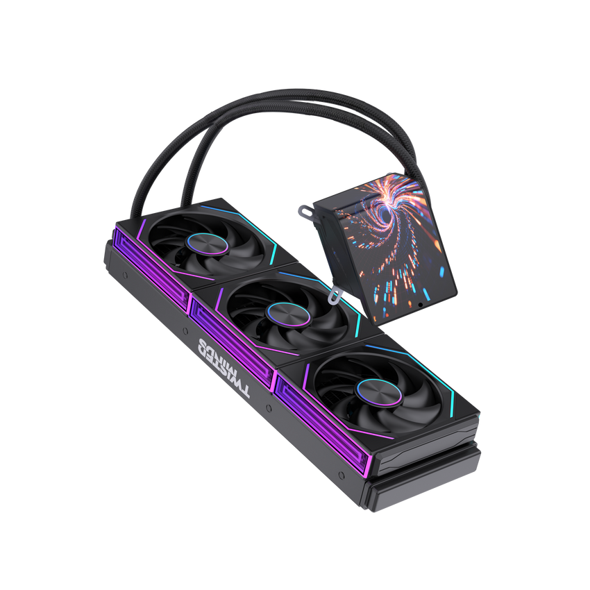 Twisted Minds VISION360 Gaming CPU Cooler - Black - TM-VISION360-B