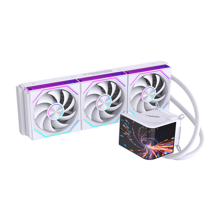 Twisted Minds VISION360 Gaming CPU Cooler - White - TM-VISION360-W