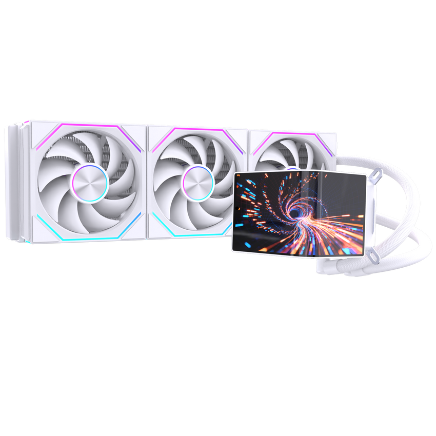 Twisted Minds VISION360 Gaming CPU Cooler - White - TM-VISION360-W