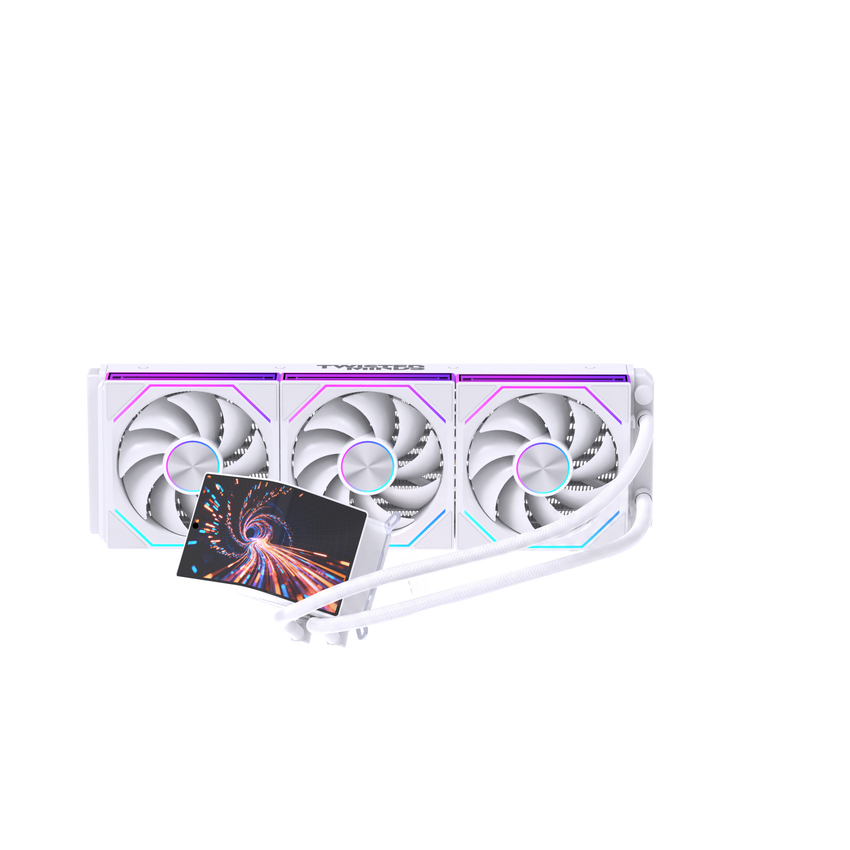 Twisted Minds VISION360 Gaming CPU Cooler - White - TM-VISION360-W