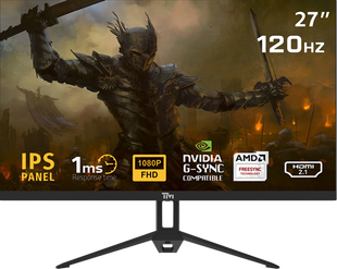 Twisted Minds ECO SERIES 27” FHD, 120hz, 1MS, HDMI 2.1 & DP 1.4 Gaming Monitor - TM27FHD120IPS