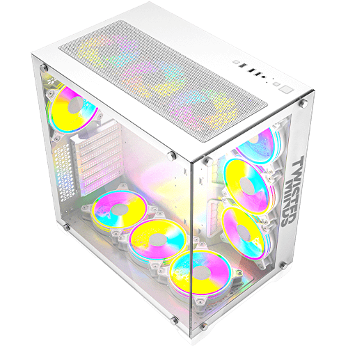Twisted Minds Bullet-07 Mid Tempered Glass Mid Tower Gaming Case - TM1-W-S