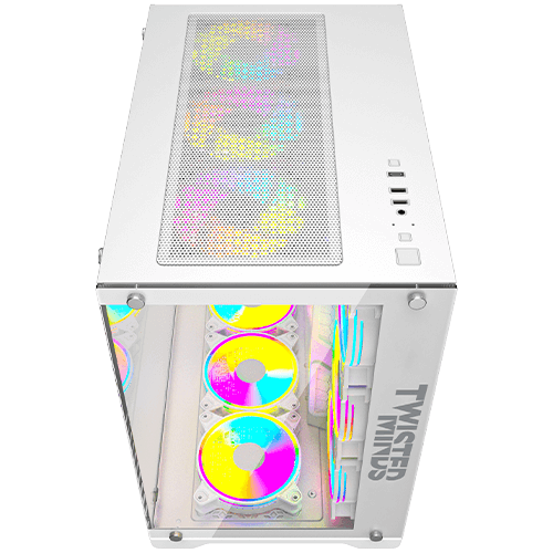 Twisted Minds Bullet-07 Mid Tempered Glass Mid Tower Gaming Case - TM1-W-S