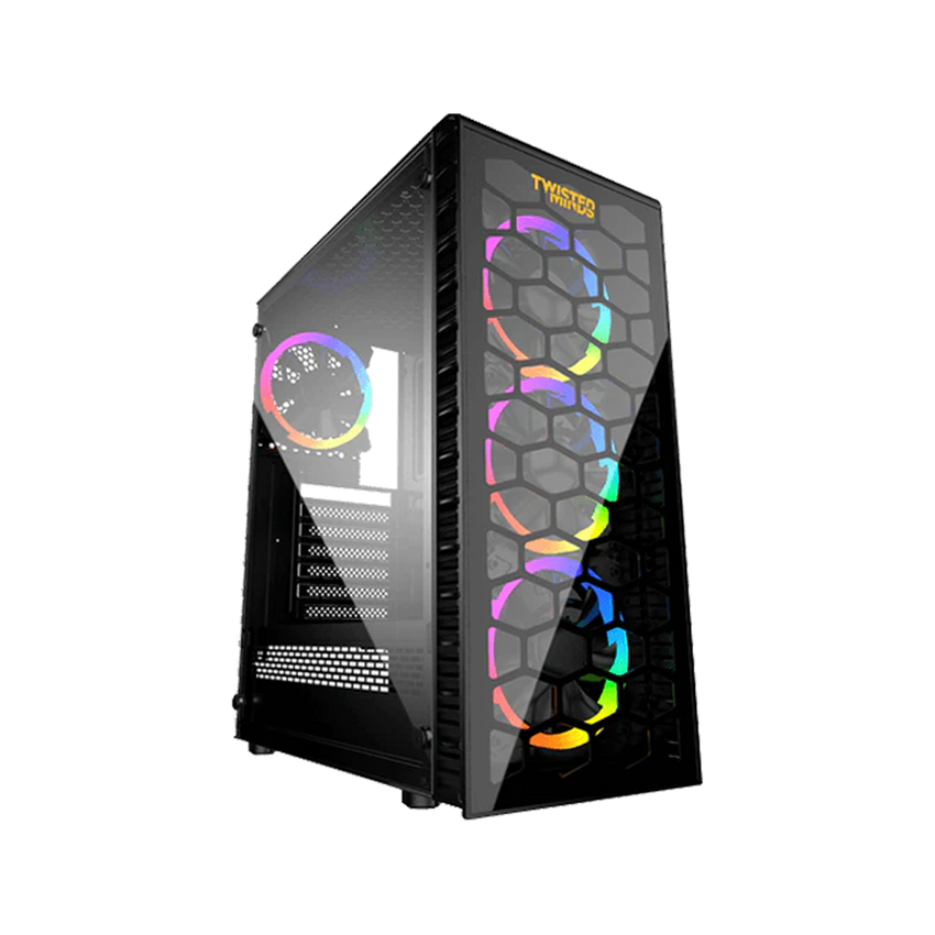 Twisted Minds Killstreak-03 Mid Tempered Glass Mid Tower Gaming Case - Black - TM188-11-B