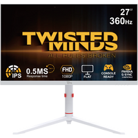 Twisted Minds Frost Series 27" FHD - 360HZ 0.5MS Fast IPS HDMI 2.1 Gaming Monitor - White
