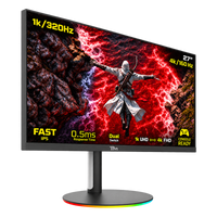 Twisted Minds Dual Switch Gaming Monitor TMDX27B 27" FHD, 160/320Hz, MPRT 0.5ms, HDMI 2.1, Fast IPS (Support PS5) - Black - TMDX27B